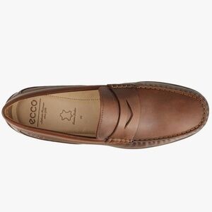 ECCO Men's Brown Leather Classic Penny Loafers EU 42 US Size 9/9.5